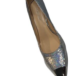 Findvell women’s sz 11 NIB sparke silver heal shoes